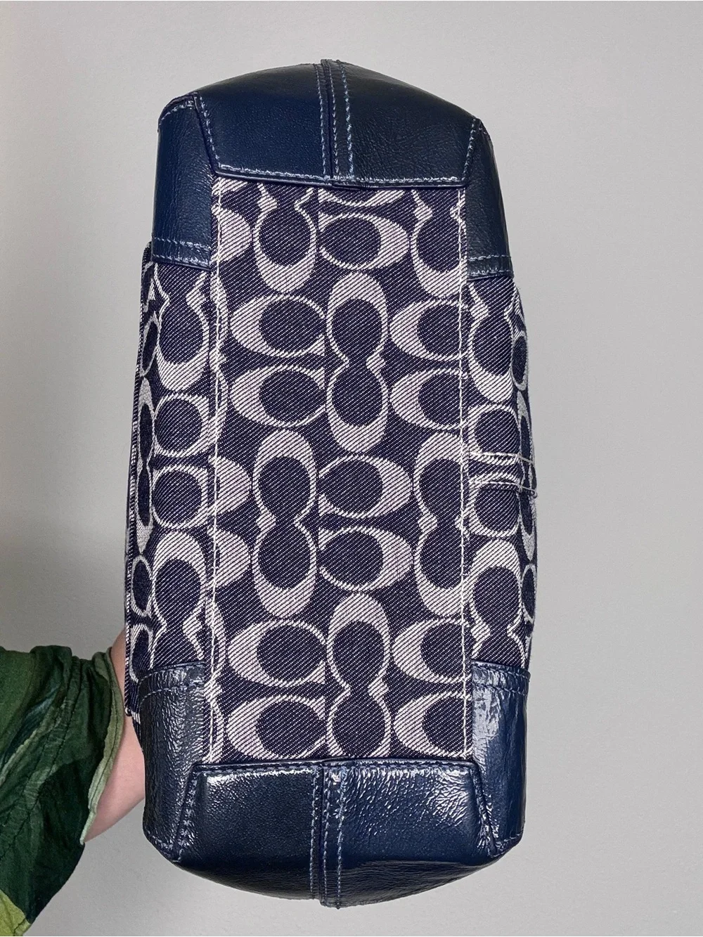 Coach Denim Bleecker Tattersall PRISTINE